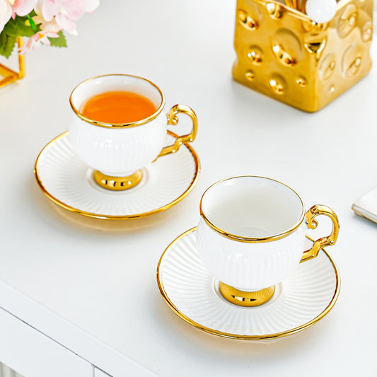 FREE DELIVERY 18pcs ceramic coffee cup and saucer set (6 cups, 6 saucers, 6 spoons) Tea Cup