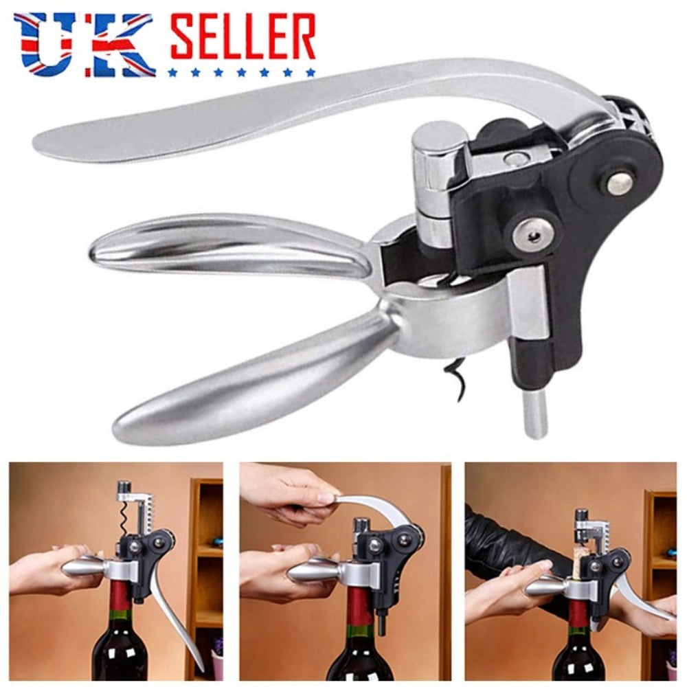 🚚 FREE UK Delivery: 3–5 business days Professional Deluxe Lever Action Wine Bottle Rabbit Corkscrew Gift Bunny Opener