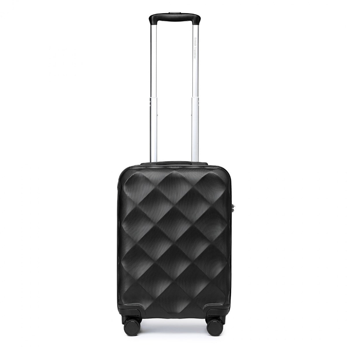 FREE UK Delivery 3-5 days British Traveller 24 Inch Ultralight ABS And Polycarbonate Bumpy Diamond Suitcase With TSA Lock- All colours - 3yr Warranty