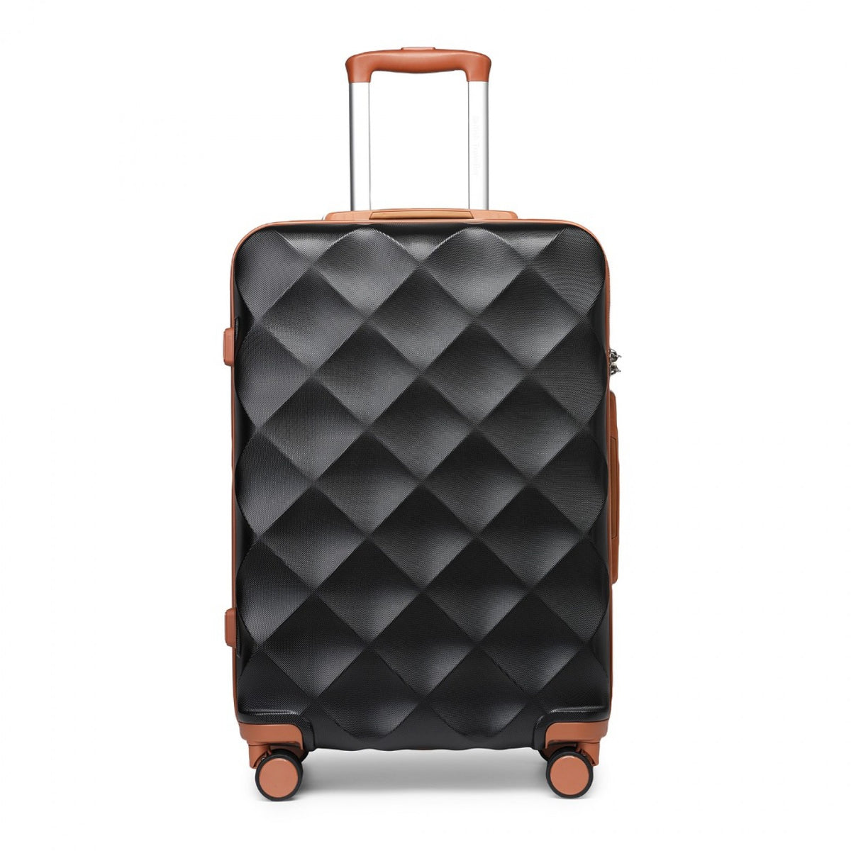 FREE UK Delivery 3-5 days British Traveller 24 Inch Ultralight ABS And Polycarbonate Bumpy Diamond Suitcase With TSA Lock- All colours - 3yr Warranty