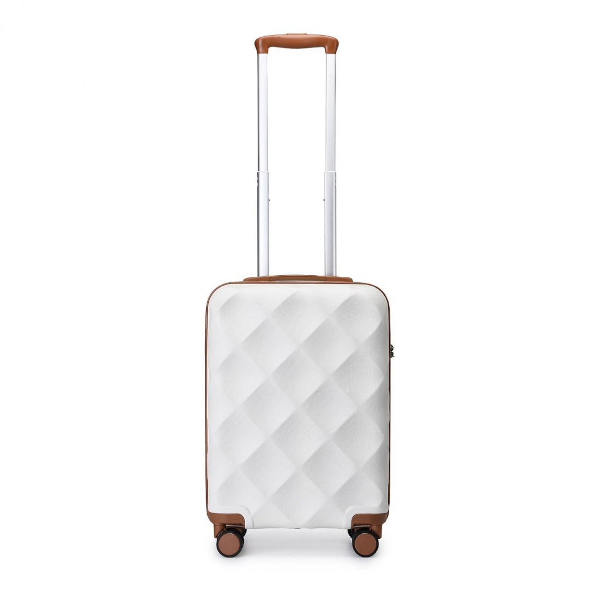 FREE UK Delivery 3-5 days British Traveller 24 Inch Ultralight ABS And Polycarbonate Bumpy Diamond Suitcase With TSA Lock- All colours - 3yr Warranty