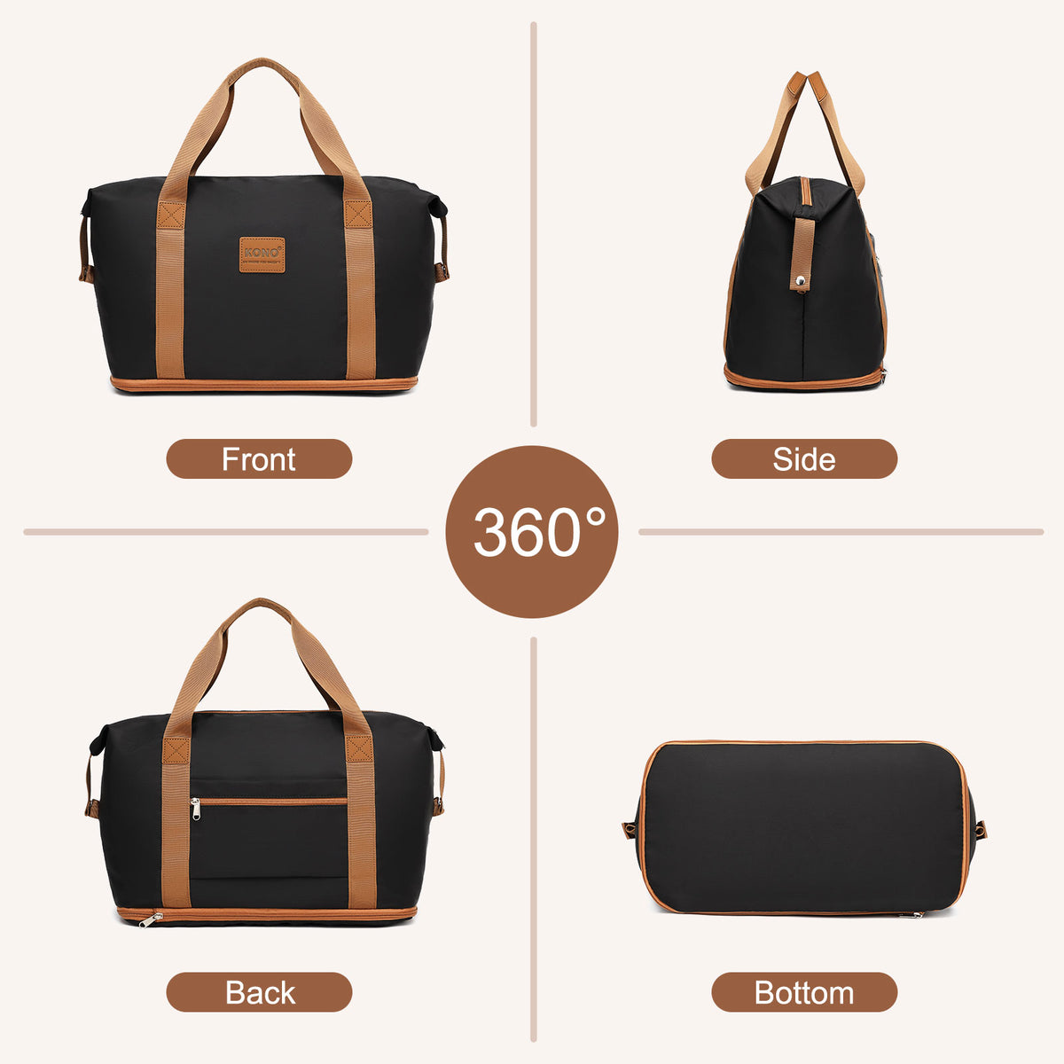 FREE UK Delivery  3-5 days -  Kono 28 Inch Large ABS+PC Hard Shell Suitcase Set with Travel Bag & Toiletry Pouch - All colours- 3yr Warranty