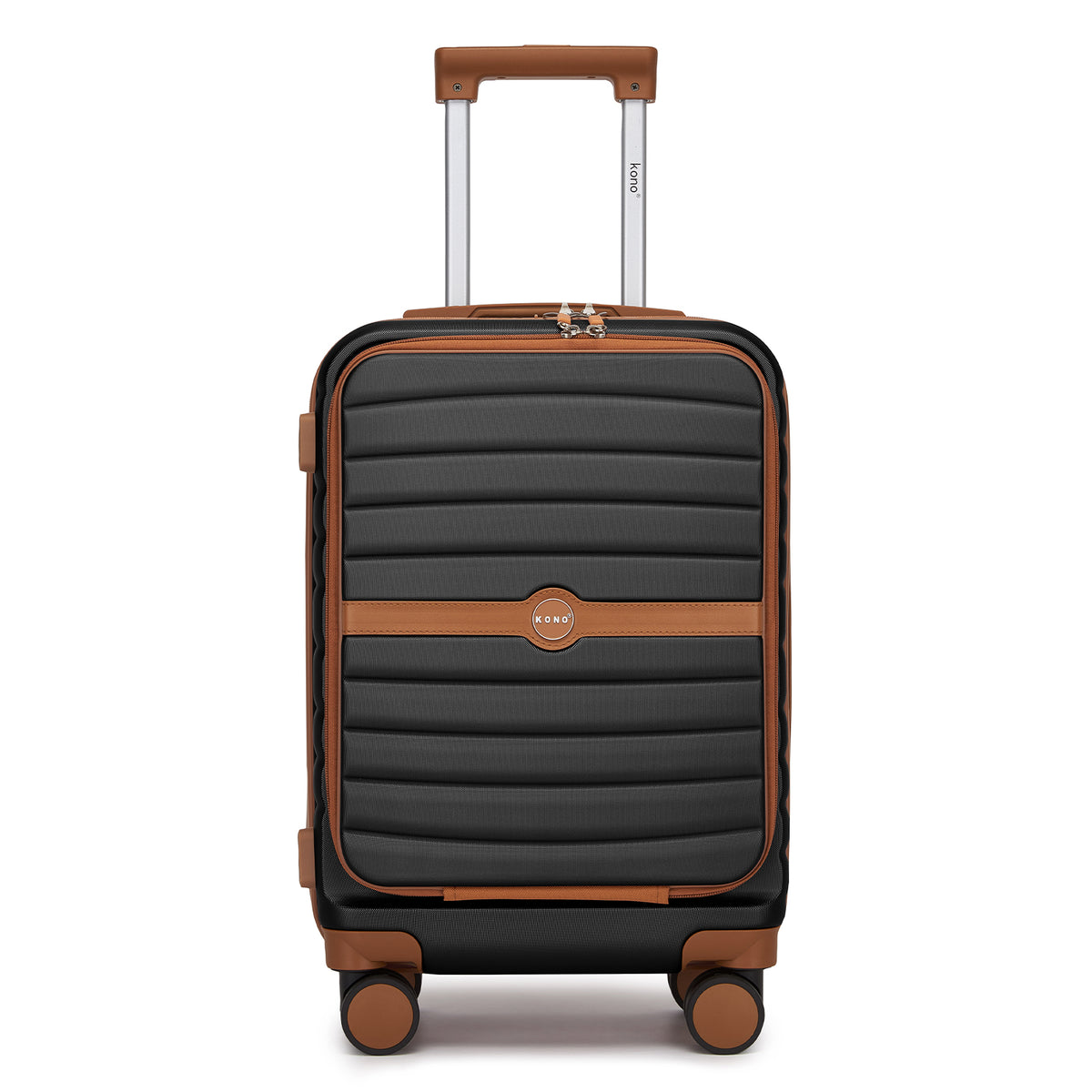 FREE UK Delivery 3-5 days Kono 21-Inch Front-Opening Cabin Suitcase with 15.6-Inch Laptop Compartment -All colours - 3yr Warranty