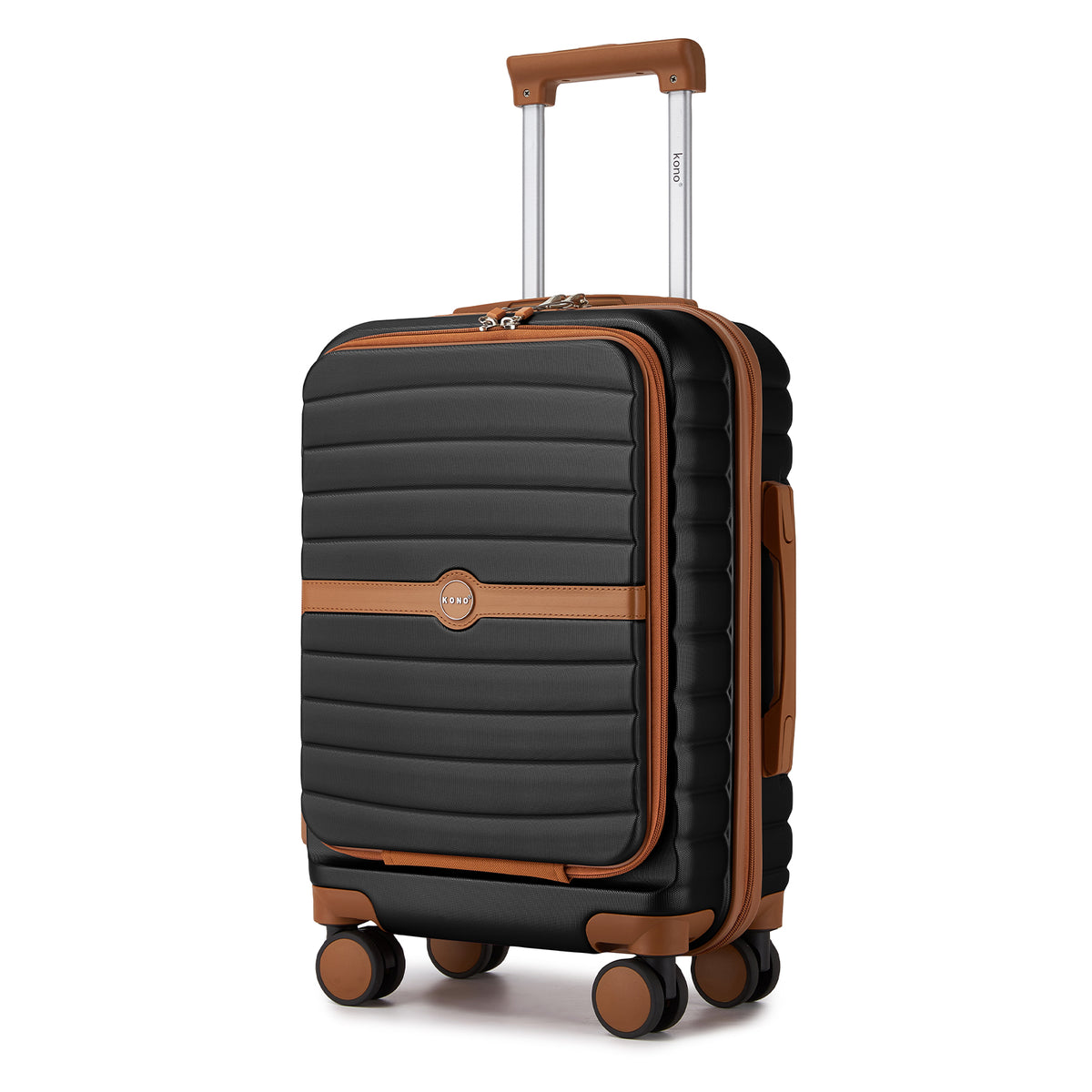 FREE UK Delivery 3-5 days Kono 21-Inch Front-Opening Cabin Suitcase with 15.6-Inch Laptop Compartment -All colours - 3yr Warranty