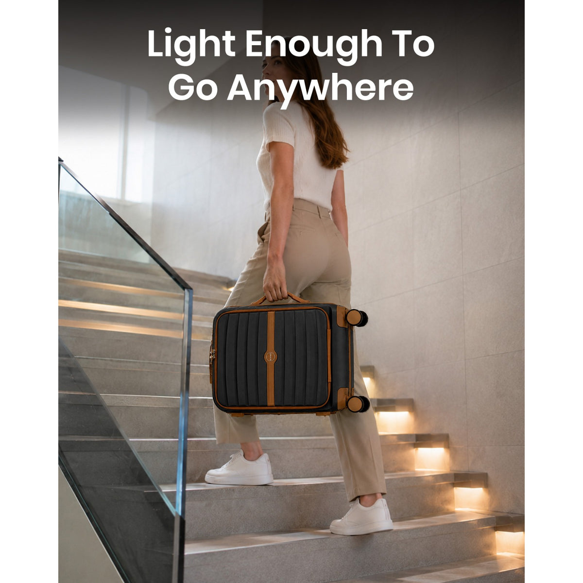 FREE UK Delivery 3-5 days Kono 21-Inch Front-Opening Cabin Suitcase with 15.6-Inch Laptop Compartment -All colours - 3yr Warranty
