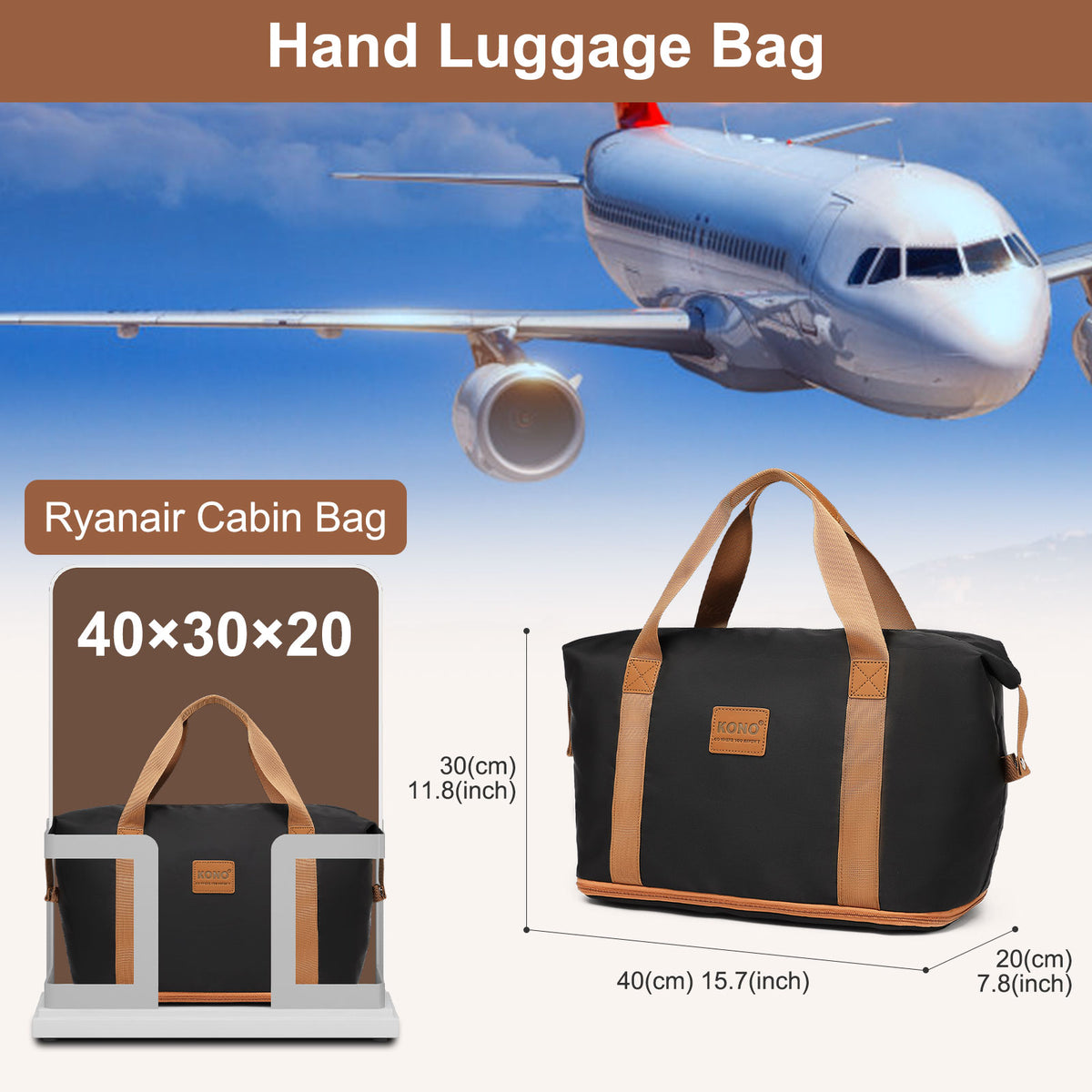 FREE UK Delivery  3-5 days -  Kono 28 Inch Large ABS+PC Hard Shell Suitcase Set with Travel Bag & Toiletry Pouch - All colours- 3yr Warranty