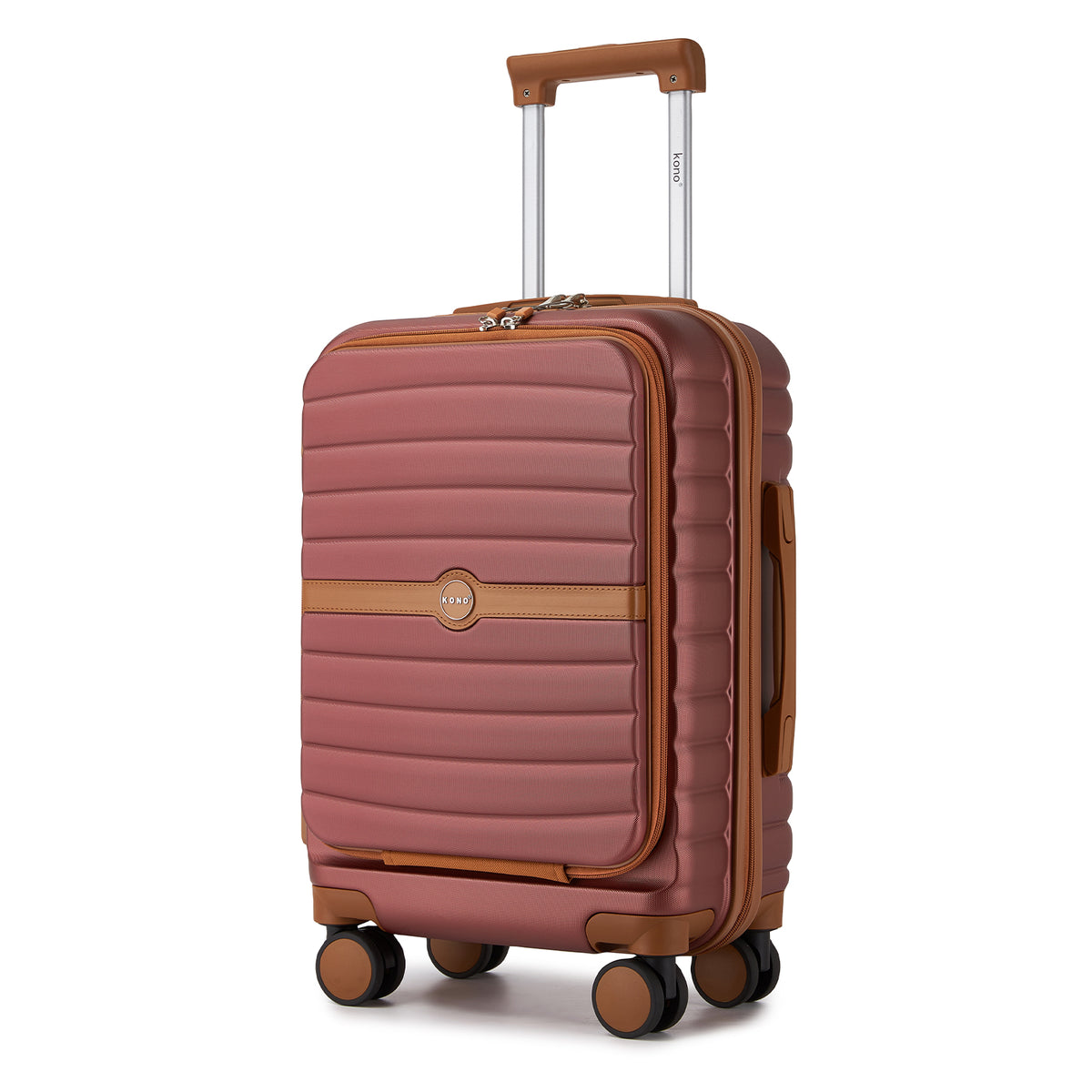 FREE UK Delivery 3-5 days Kono 21-Inch Front-Opening Cabin Suitcase with 15.6-Inch Laptop Compartment -All colours - 3yr Warranty