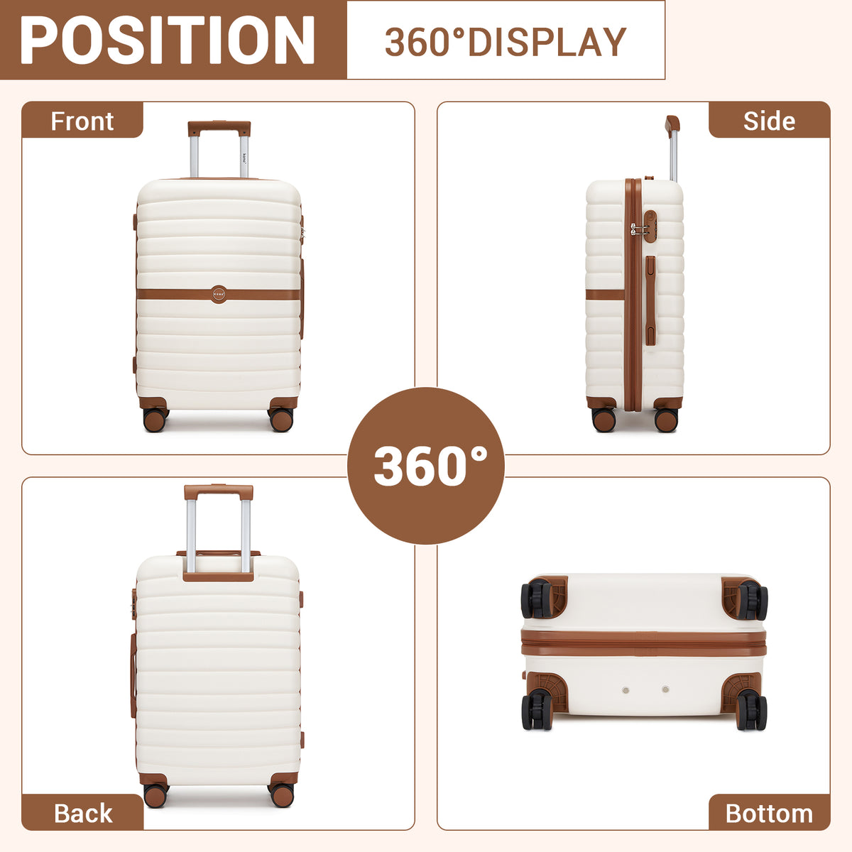 FREE UK Delivery  3-5 days -  Kono 28 Inch Large ABS+PC Hard Shell Suitcase Set with Travel Bag & Toiletry Pouch - All colours- 3yr Warranty