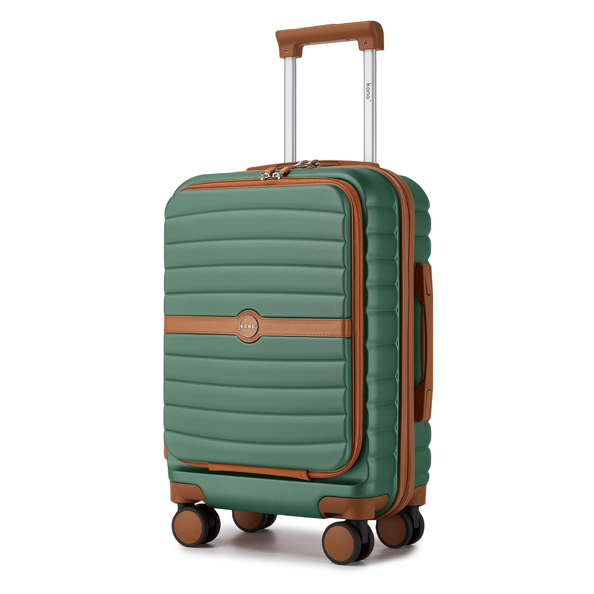 FREE UK Delivery 3-5 days Kono 21-Inch Front-Opening Cabin Suitcase with 15.6-Inch Laptop Compartment -All colours - 3yr Warranty