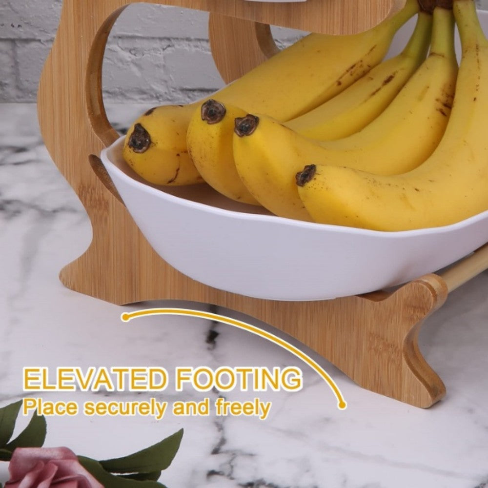🚚 FREE UK Delivery: 3–5 days - Stacked Fruit Tray Multi-layer Plate Three Compartments Snack Candy Platter Bowl