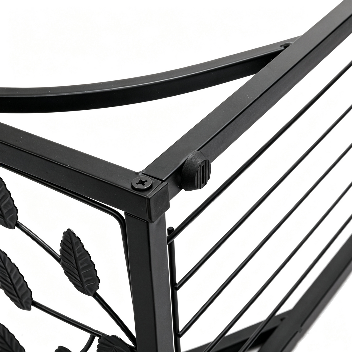 FREE UK Delivery 3-5 days 54*30.5*21CM Leaf Pattern Iron Side Table Coffee Table Brown