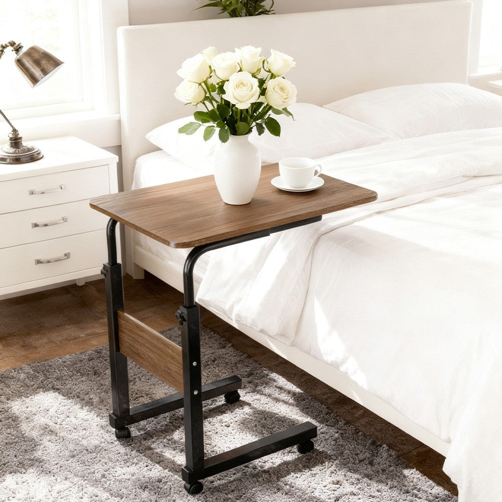 FREE UK Delivery 3-5 days Multipurpose Medical - Computer Overbed Bedside Table Desk Adjustable Height with Wheels Hospital Home Desk