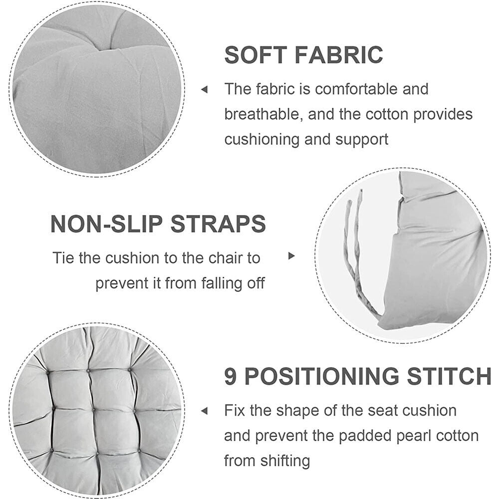 🚚 FREE UK Delivery: 3–5 days - 4 Pack Seat Pad Dining Room Garden Kitchen Chair Seat Cushions Tie On Plain UK