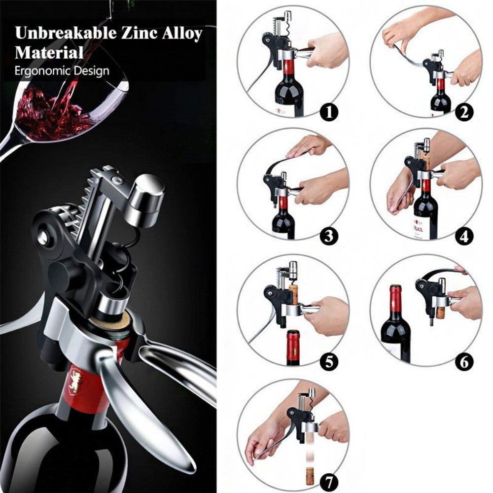🚚 FREE UK Delivery: 3–5 business days Professional Deluxe Lever Action Wine Bottle Rabbit Corkscrew Gift Bunny Opener